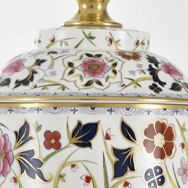 Hand Gilded Floral Vase