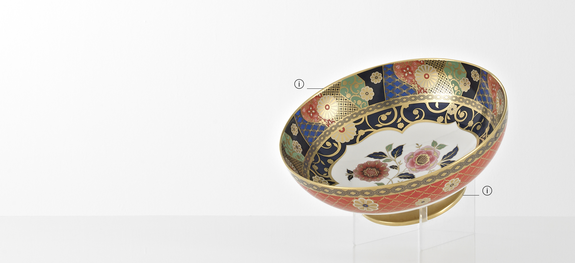 British Luxury Ceramics Fine Bone China Large Floral Bowl