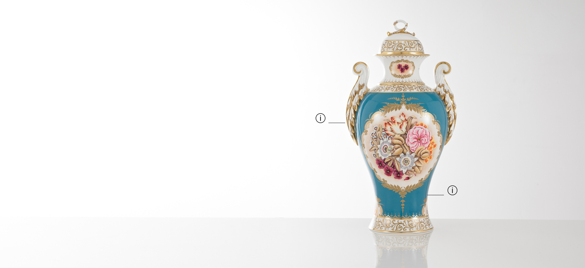British Luxury Ceramics Fine Bone China Floral Vase